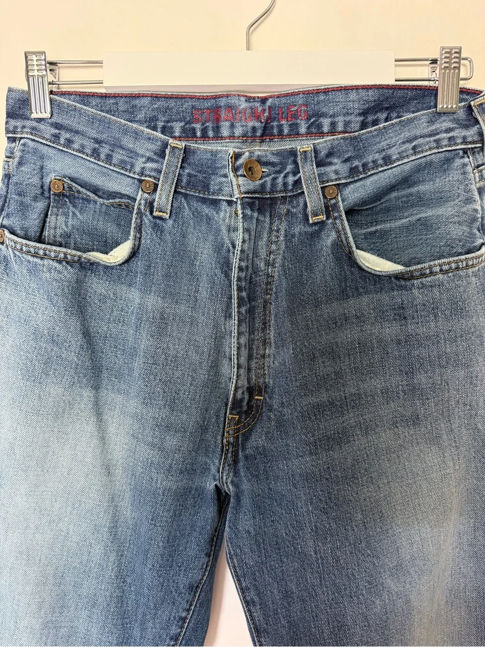 J. Crew Straight-Leg Jeans in Washed Blue 30W-30L
